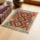 Kelim teppich Chobi 82x60 handgewebter afghanischer Kelim