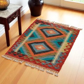 Kelim teppich Chobi 62x78 handgewebter afghanischer Kelim