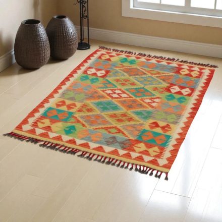 Kelim teppich Afghan Chobi 120x88 handgewebter ethnischer Kelim