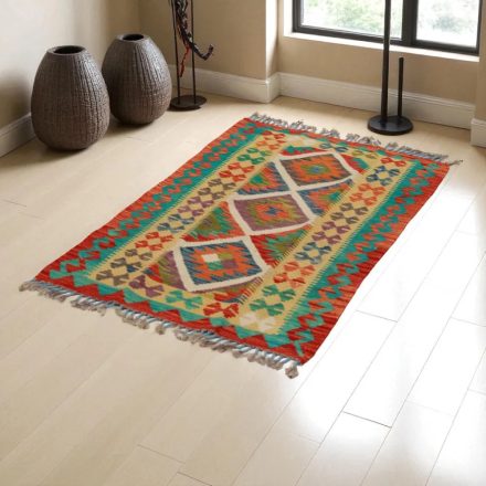 Kelim teppich Chobi 77x124 handgewebter afghanischer Kelim