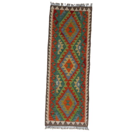 Kelim teppich Chobi 71x196 Handgewebter afghanischer Kelim