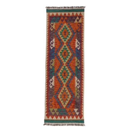 Kelim teppich Chobi 67x194 handgewebter afghanischer Kelim