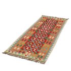 Kelim teppich Chobi 73x193 handgewebter afghanischer Kelim aus Wolle