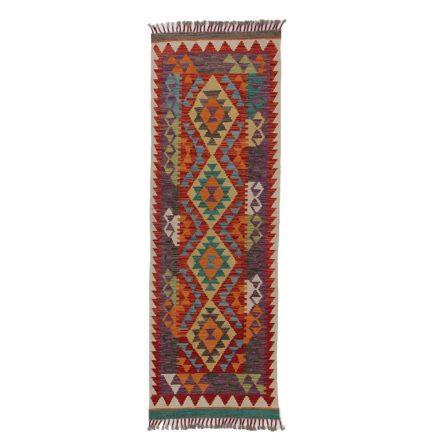Kelim teppich Chobi 63x188 Handgewebter afghanischer Kelim