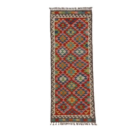 Kelim teppich Chobi 74x195 handgewebter afghanischer Kelim