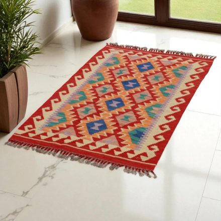 Kelim teppich Chobi 125x77 handgewebter afghanischer Kelim