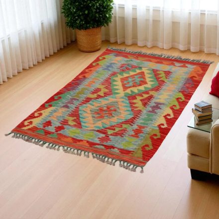 Kelim teppich Chobi 125x81 handgewebter afghanischer Kelim
