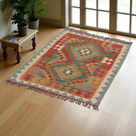 Kelim teppich Chobi 136x88 handgewebter afghanischer Kelim
