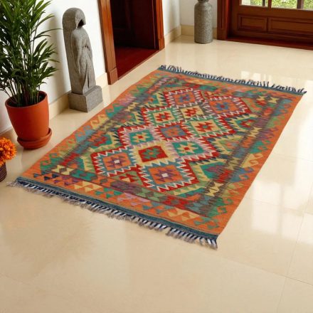 Kelim teppich Chobi 150x102 handgewebter afghanischer Kelim