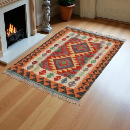 Kelim teppich Chobi 84x124 handgewebter afghanischer Kelim
