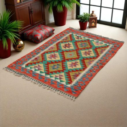 Kelim teppich Chobi 80x112 handgewebter afghanischer Kelim