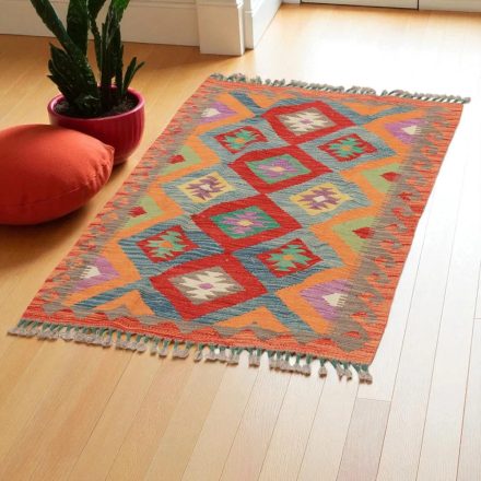 Kelim teppich Chobi 125x79 handgewebter afghanischer Kelim