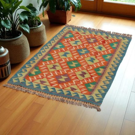 Kelim teppich Chobi 125x78 handgewebter afghanischer Kelim