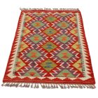 Kelim teppich Afghan Chobi 132x76 handgewebter ethnischer Kelim