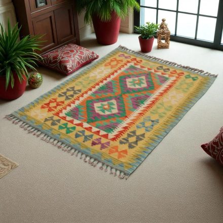 Kelim teppich Chobi 90x128 handgewebter afghanischer Kelim