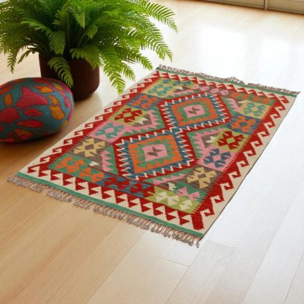 Kelim teppich Chobi 100x151 handgewebter afghanischer Kelim