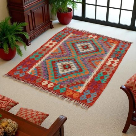 Kelim teppich Chobi 89x125 handgewebter afghanischer Kelim