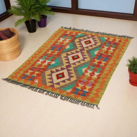 Kelim teppich Chobi 118x88 handgewebter afghanischer Kelim