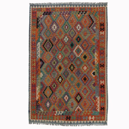 Kelim teppich Chobi 202x306 Handgewebter afghanischer Kelim