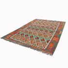 Kelim teppich Chobi 209x303 Handgewebter afghanischer Kelim