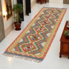Kelim teppich Chobi 66x215 handgewebter afghanischer Kelim
