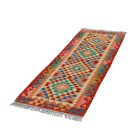 Kelim teppich Chobi 68x199 handgewebter afghanischer Kelim aus Wolle