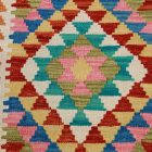 Kelim teppich Chobi 68x199 handgewebter afghanischer Kelim aus Wolle