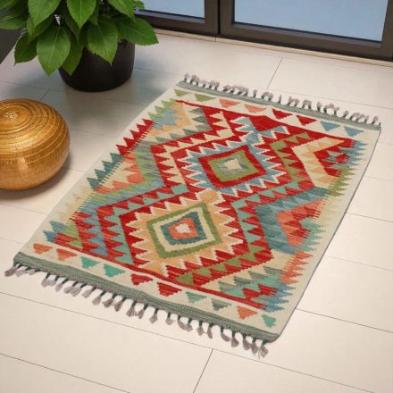 Kelim teppich Chobi 95x70 handgewebter afghanischer Kelim