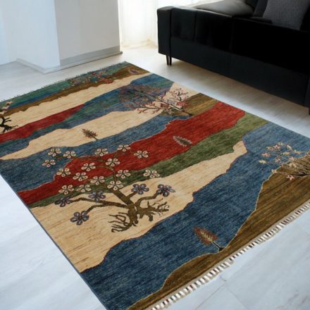 Orientteppich Afshar naqsha 164x234 handgeknüpfter afghanischer Teppich