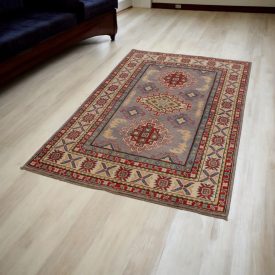 Kazak Teppich 123x187 handgeknüpfter afghanischer Teppich