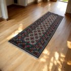 Orientalischer läufer teppich Aqcha Bukhara 80x285 handgeknüpfter afghanischer Teppich