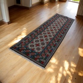   Orientalischer läufer teppich Aqcha Bukhara 80x285 handgeknüpfter afghanischer Teppich