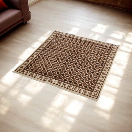 Orientteppich Gebbe 104x124 handgeknüpfter moderner Teppich