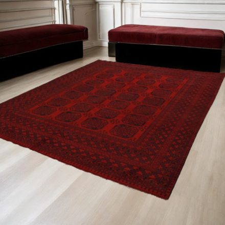 Orientteppich Aqcha Elefantenfuß 250x338 handgeknüpfter afghanischer Teppich