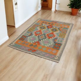 Kelim teppich Chobi 122x173 Afghanischer handgewebter Kilim