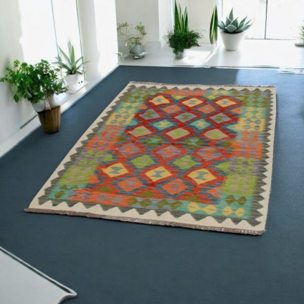 Maimana Kelim Teppich 119x175 afghanischer handgewebter Kilim