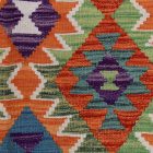 Handgewebter Afghan Kelim 130x167 Maimana Kilim Teppich