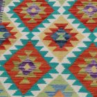 Afghanischer Kelim Teppich Läufer 101x200 handgewebter Kilim