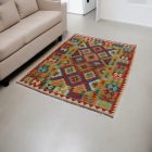 Maimana Kelim Teppich 126x176 afghanischer handgewebter Kilim