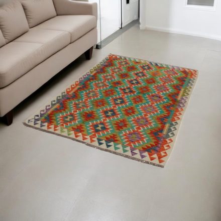 Handgewebter Afghan Kelim 131x186 Maimana Kilim Teppich