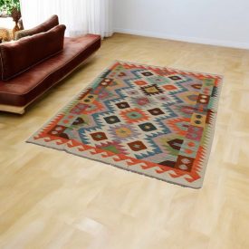   Maimana Kelim Teppich 147x194 afghanischer handgewebter Kilim