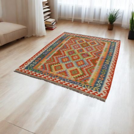 Handgewebter Afghan Kelim 155x198 Maimana Kilim Teppich