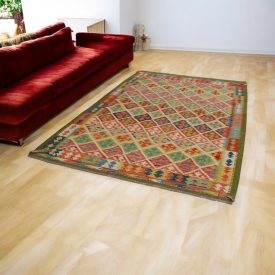   Maimana Kelim Teppich 172x249 afghanischer handgewebter Kilim