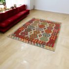 Ethnischer Kilim teppich Chobi 147x202 handgemachter Kelim