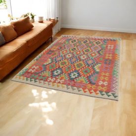 Handgewebter Afghan Kelim 175x238 Maimana Kilim Teppich