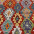Handgewebter Kelim Chobi 177x250 afghanische Wolle Kilim Teppich