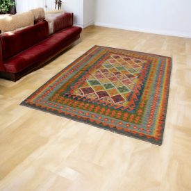 Afghanischer Kelim Chobi 168x246 handgewebter Kilim Teppich