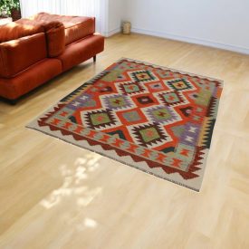 Handgewebter Afghan Kelim 151x197 Maimana Kilim Teppich