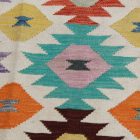 Wolle Kelim Teppich Chobi 145x204 handgewebter afghanischer Kilim