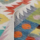 Wolle Kelim Teppich Chobi 145x204 handgewebter afghanischer Kilim